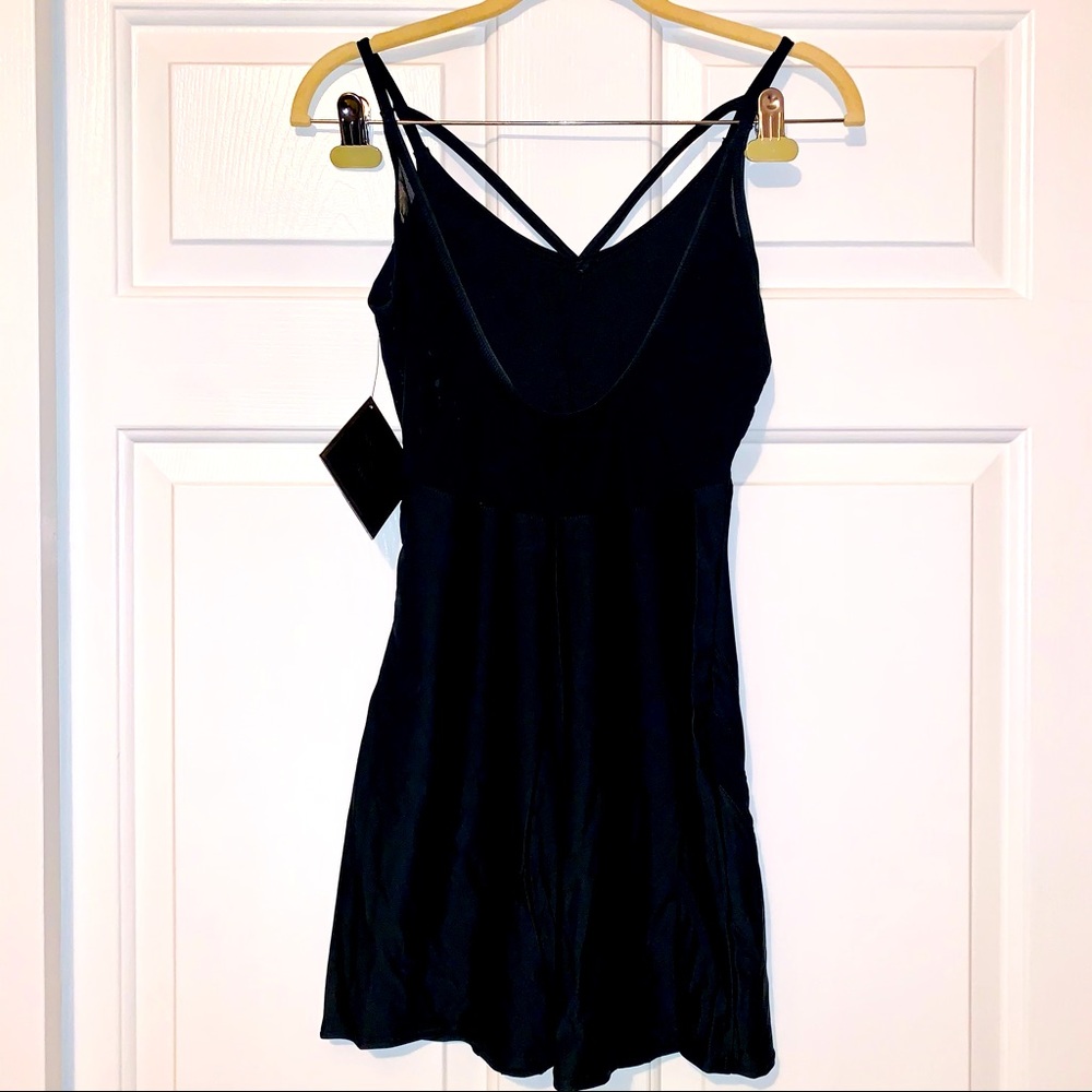 Danskin X Jenna Dewan Black Camisole Biketard Sz S - Picture 3 of 4